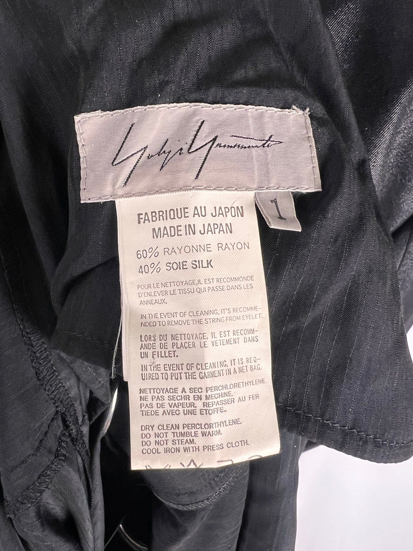 Yohji Yamamoto S/S2 2004 holes & straps pants