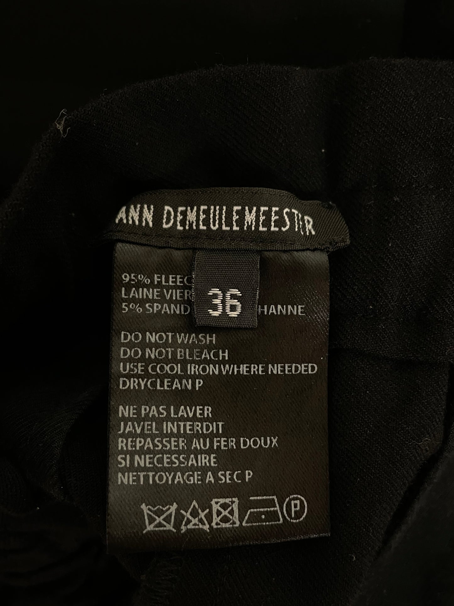 Ann Demeulemeester Belt Pants (S)