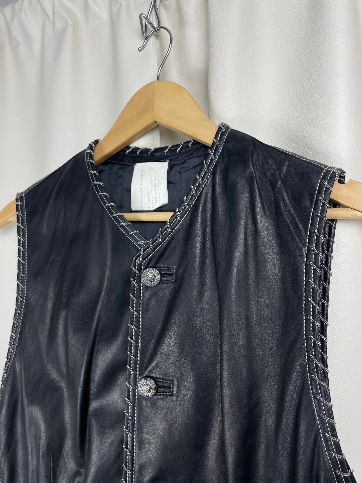Gianni Versace F/W 1993 Men’s Leather Vest (M)