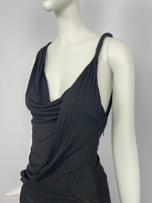 Armani early 2000's asymmetrical dress