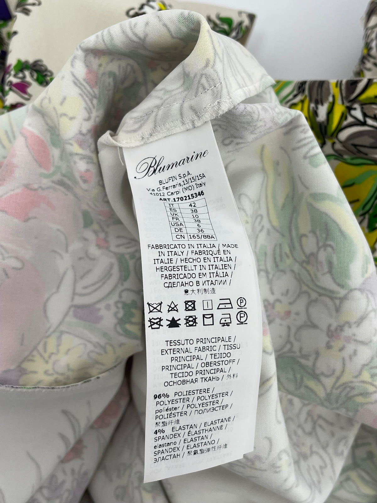 Blumarine 2000's floral print cocktail dress