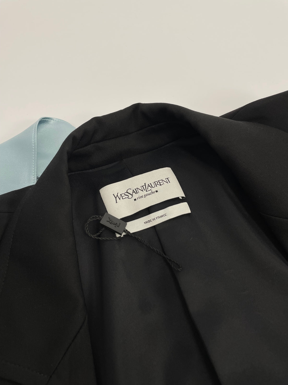 Saint Laurent by Tom Ford F/W 2003 blue tie blazer