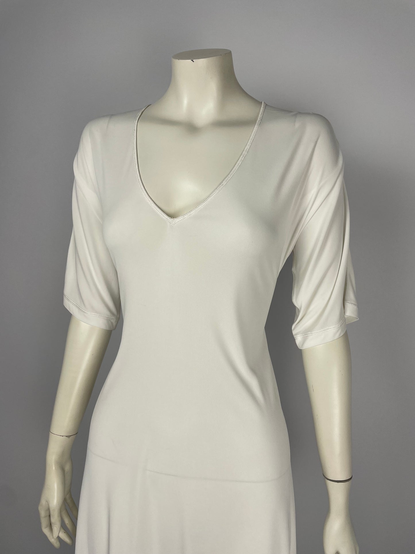 Jean Paul Gaultier white maxi dress