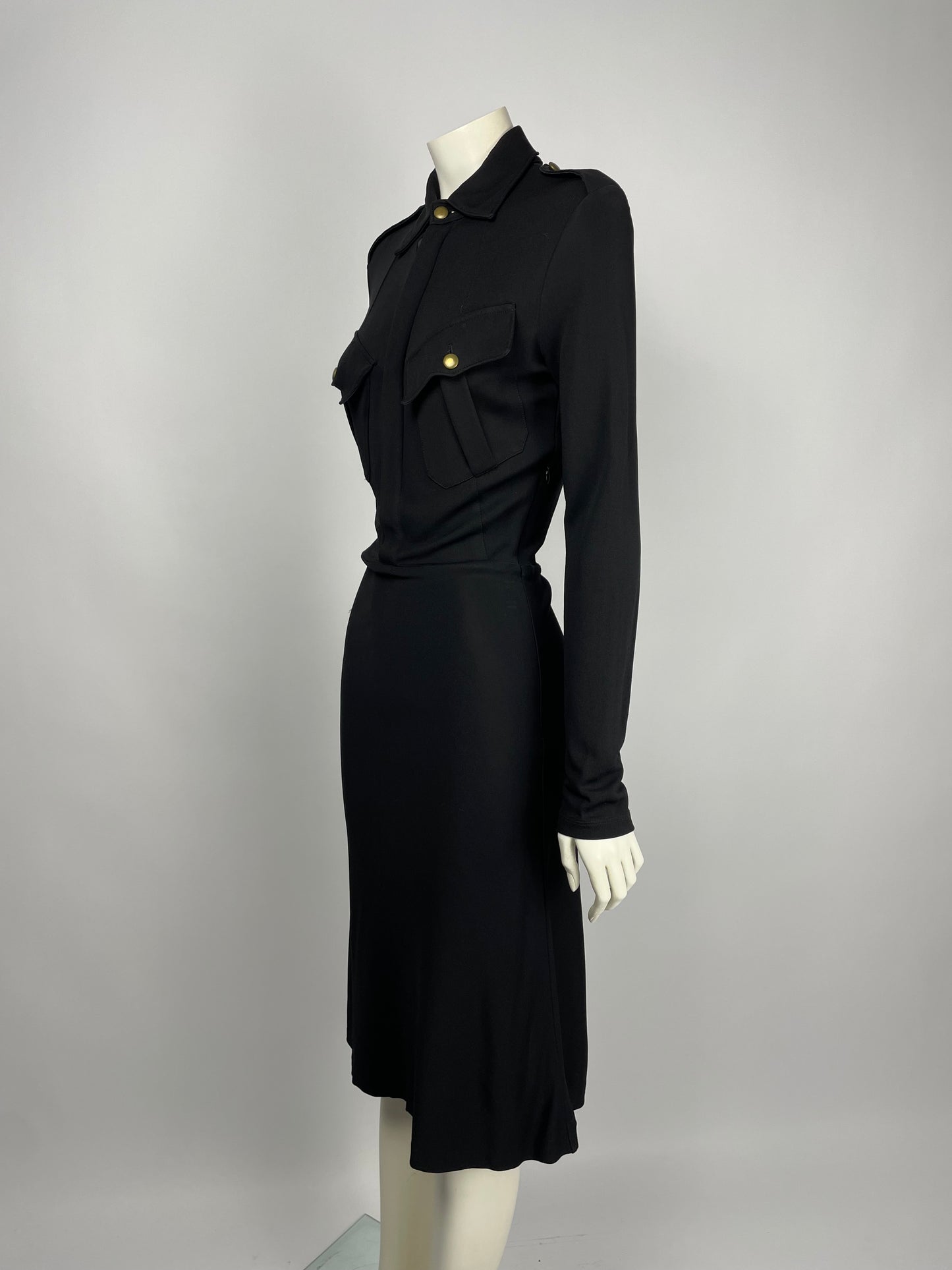 Jean Paul Gaultier 1990’s military maxi dress.