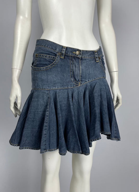 Plein Sud S/S 2003 Denim Mini Skirt