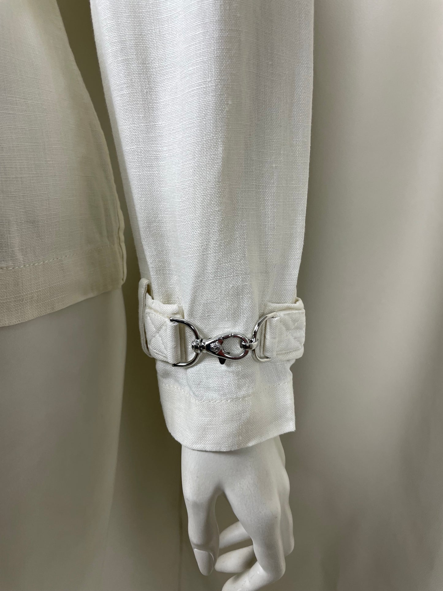 Gianni Versace 1990’s Linen Safari Coat