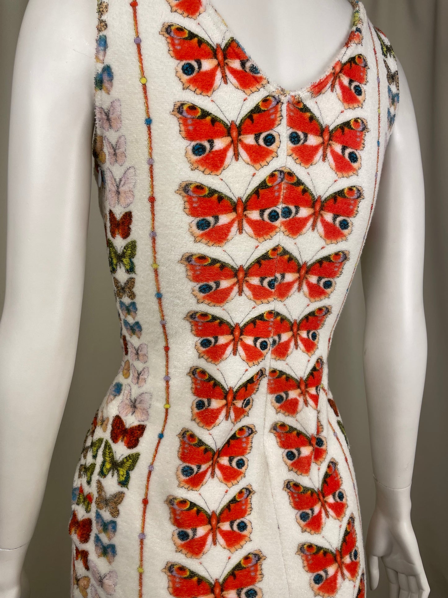 Gianni Versace Couture S/S 2016 Towel Butterfly Dress (M)