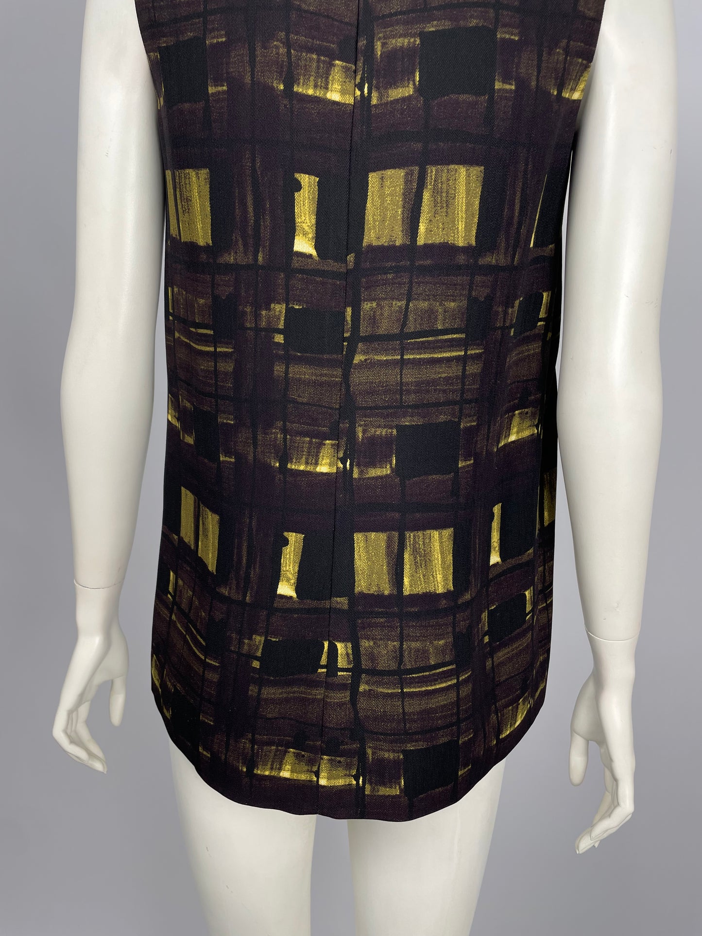 Prada F/W 2010 Squares print top.
