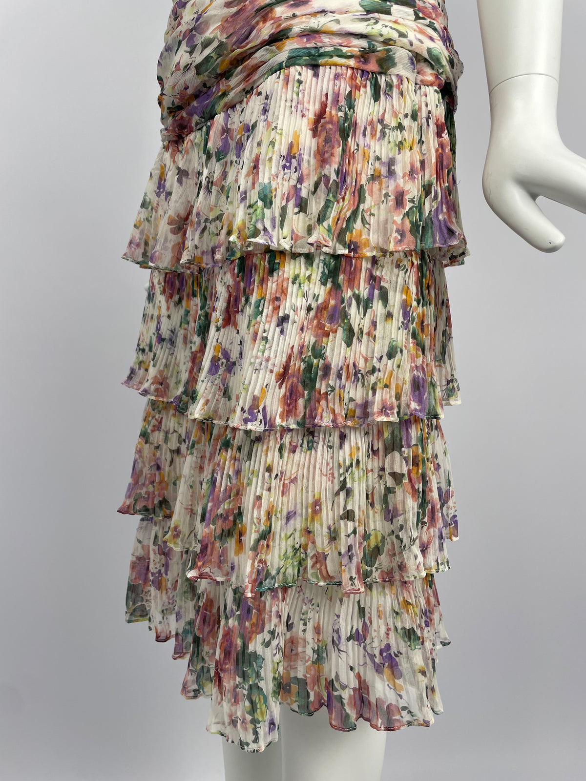Georges Rech 2000’s gathered silk summer set