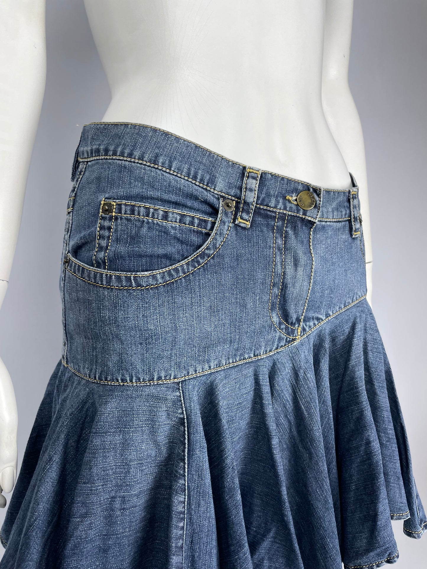 Plein Sud S/S 2003 Denim Mini Skirt