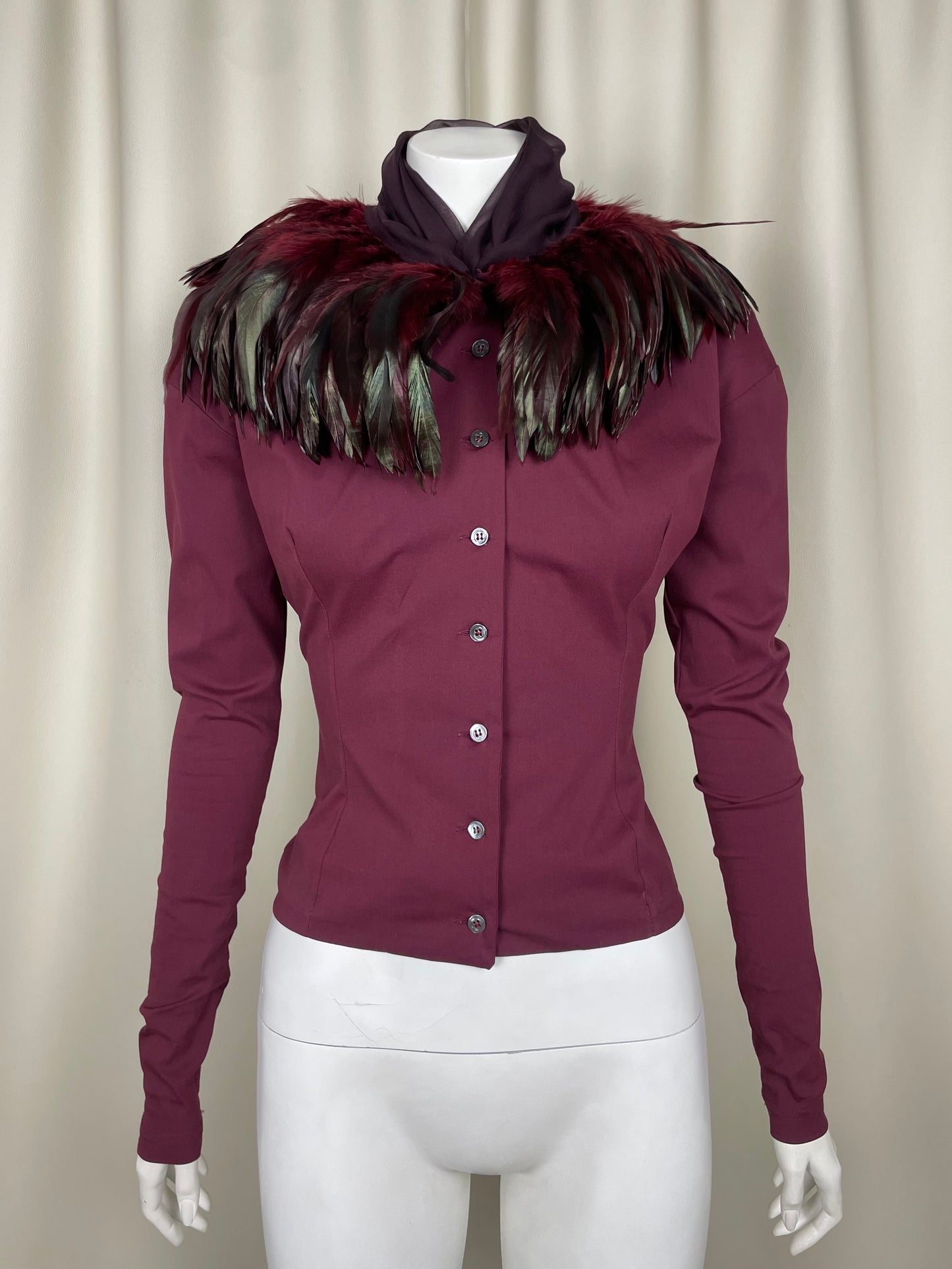 Dolce & Gabbana F/W 1990 Feather Shirt