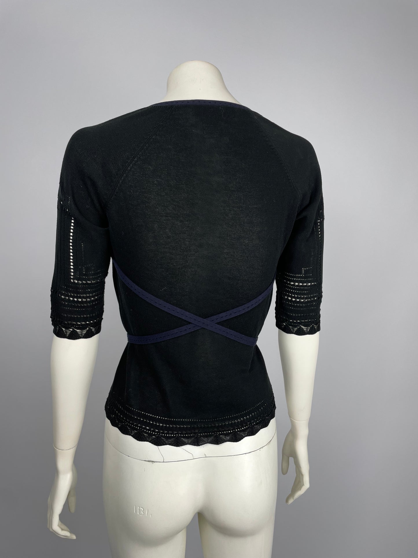 Dior by John Galliano S/S 2000 bondage knit top.