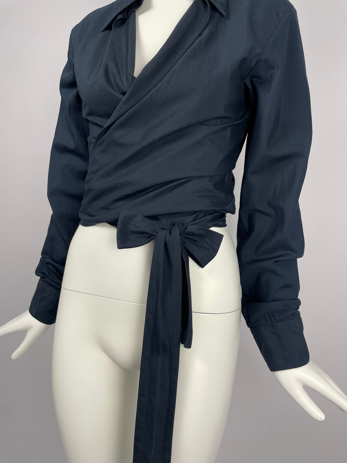 Gucci by Tom Ford S/S 2001 tie blouse