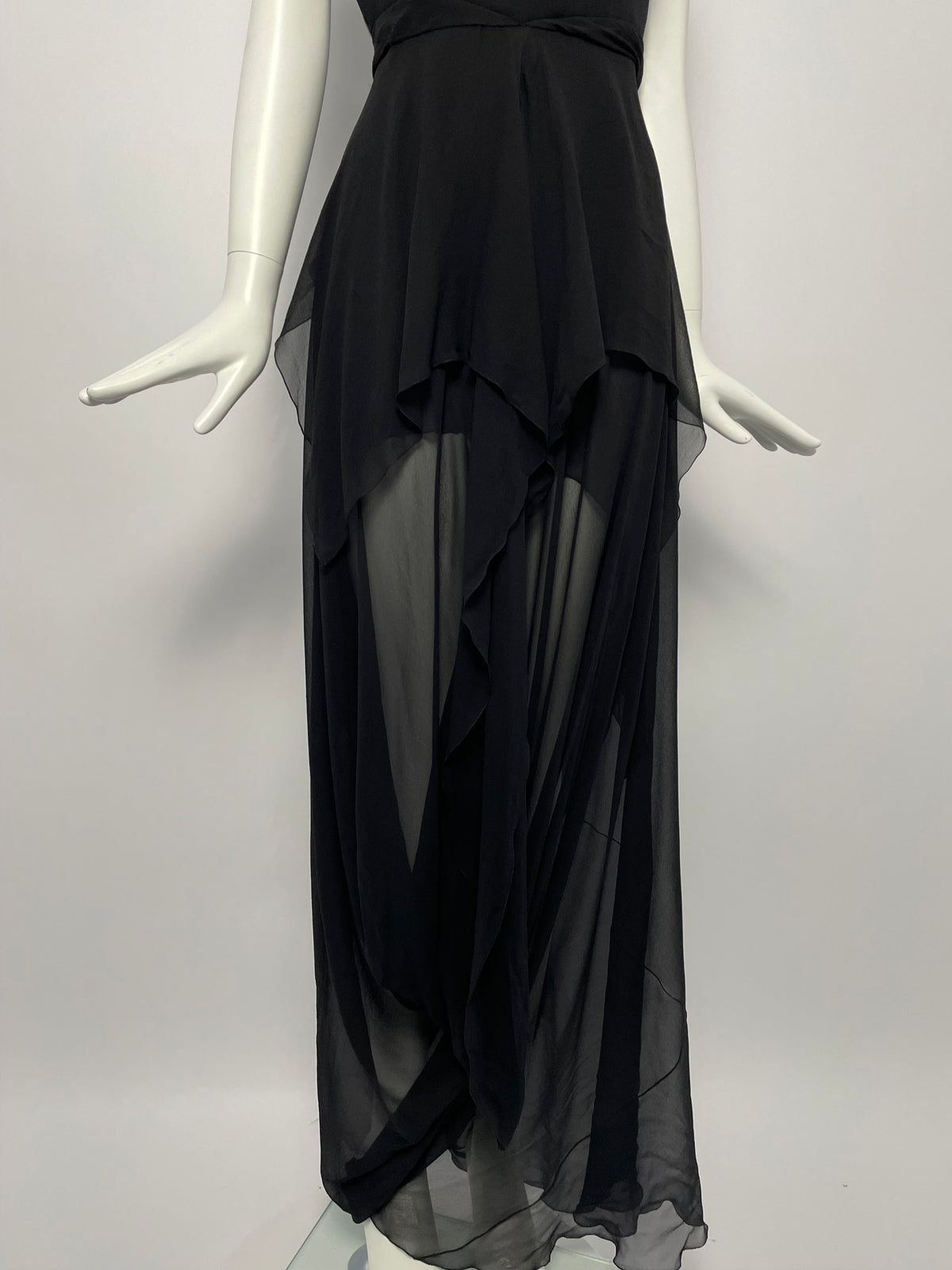 Calvin Klein 1990's silk maxi dress