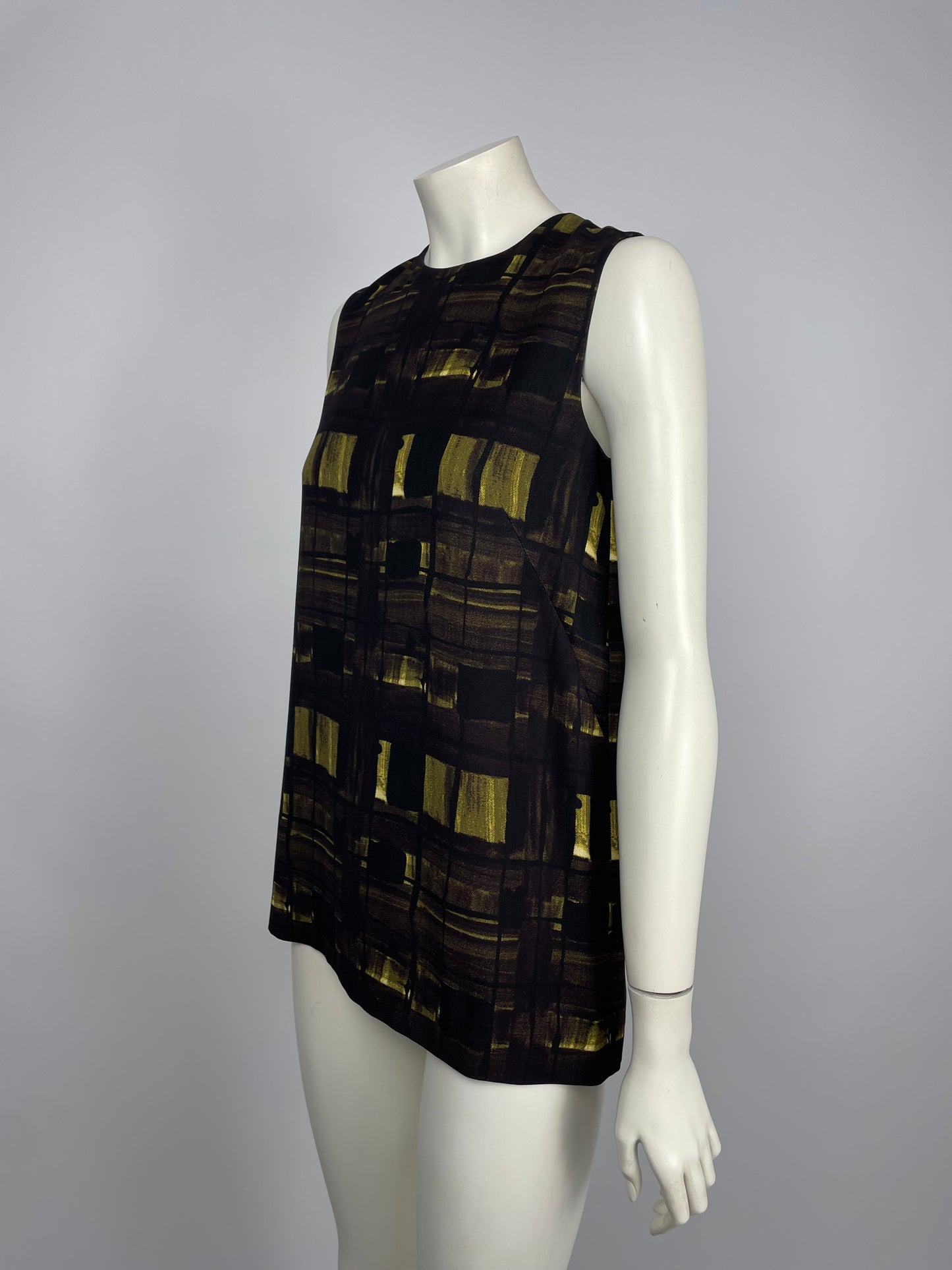 Prada F/W 2010 Squares print top.