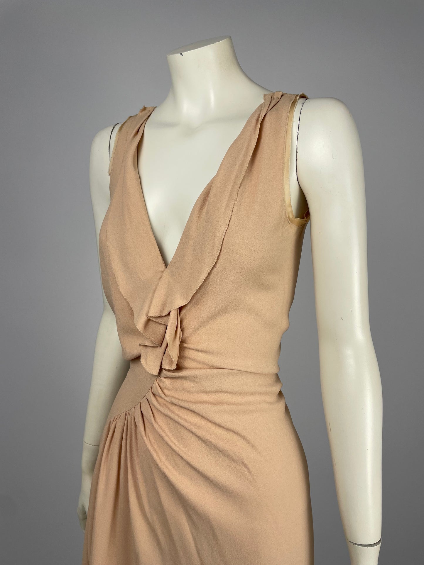 Prada S/S 2007 pink maxi dress.
