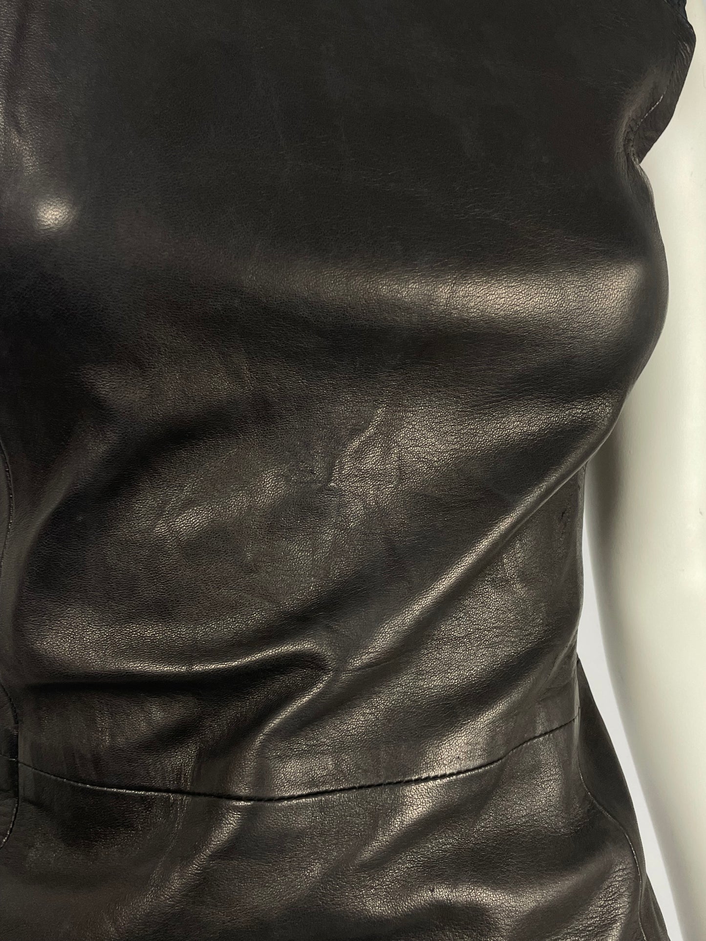 Gianni Versace F/W 2001 Leather Dress