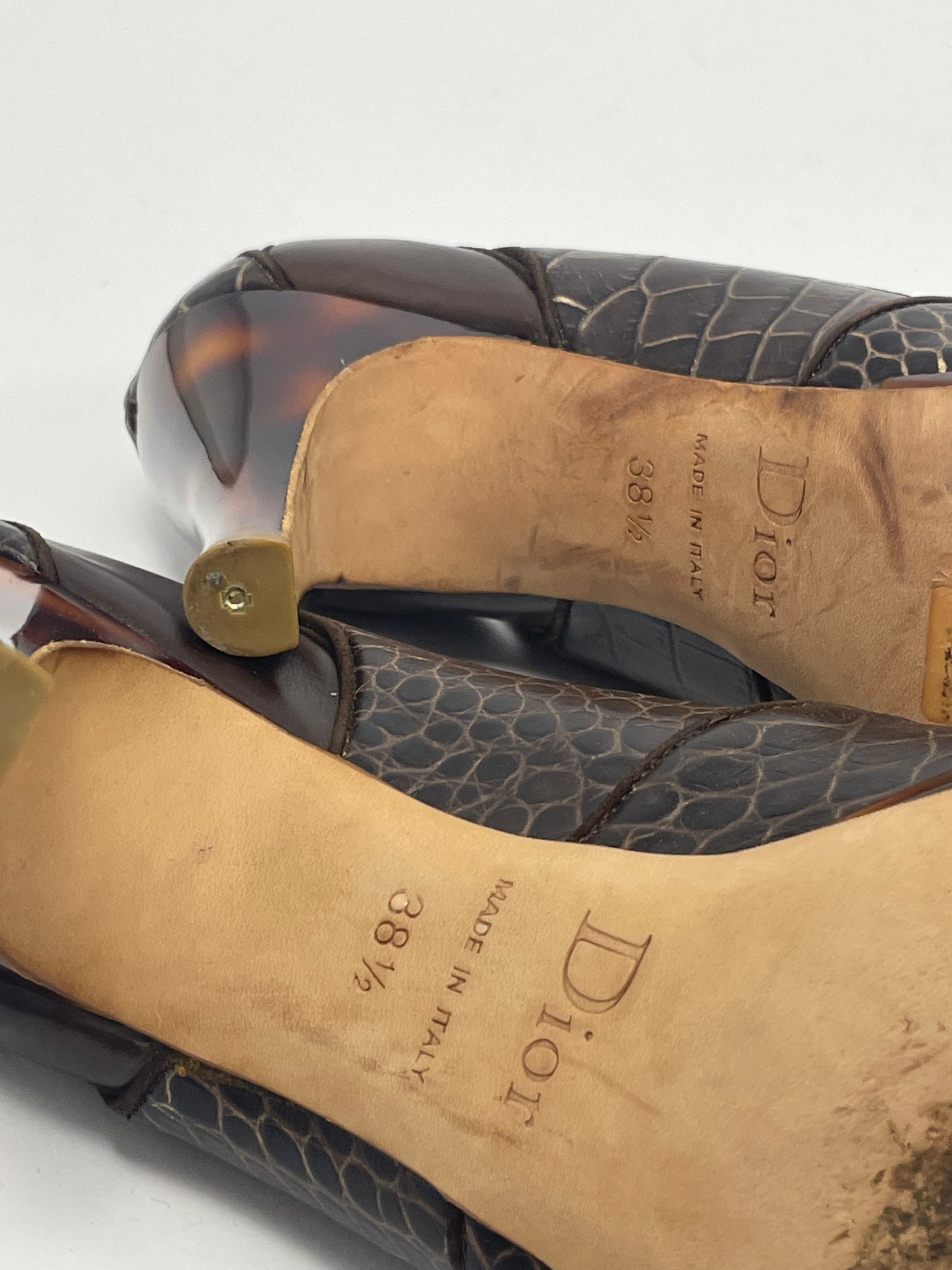 Dior by John Galliano F/W 2005 Snake  Print Carey Print heels.