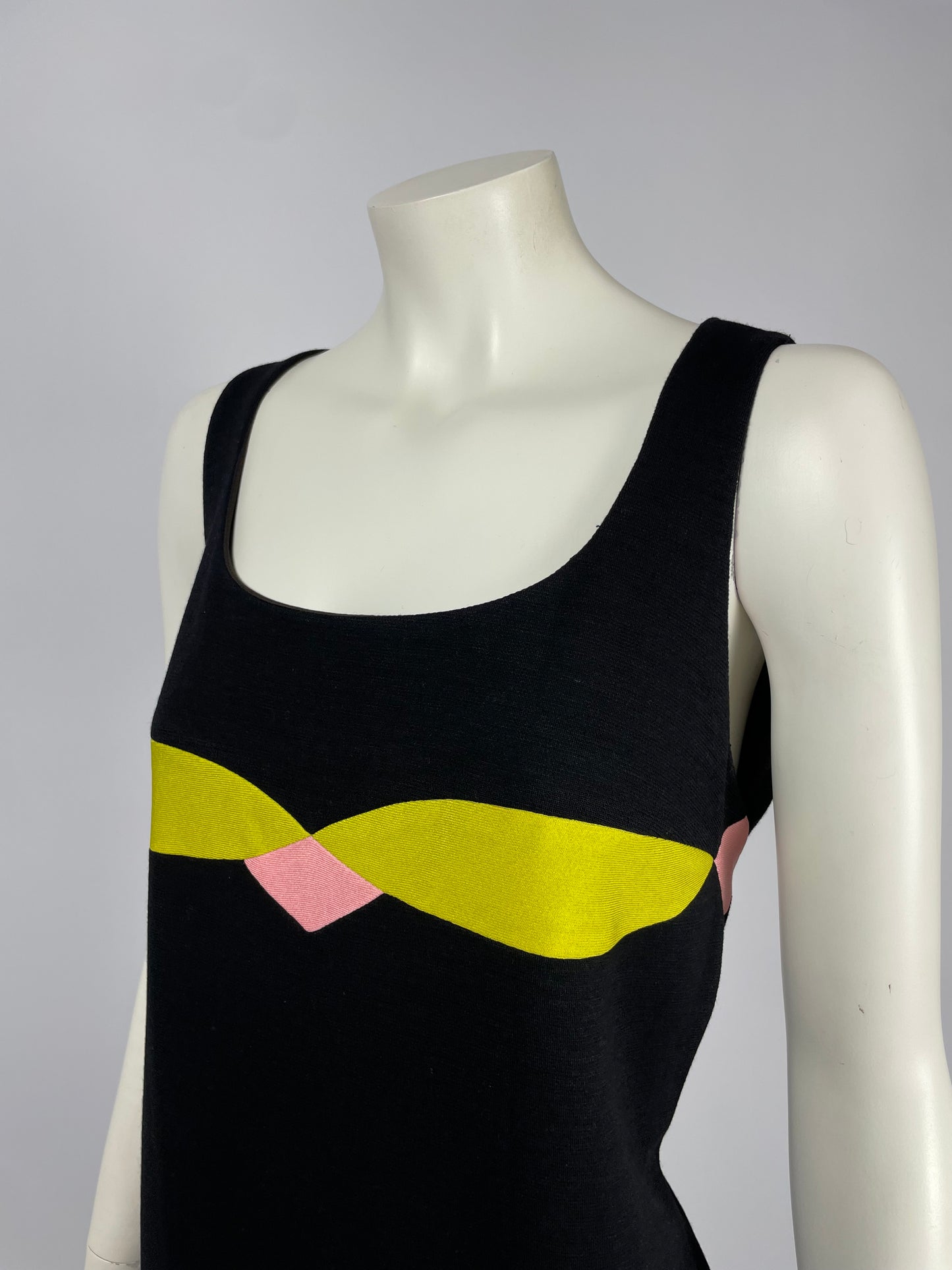 Gianni Versace F/W 1997 Color Block Dress.