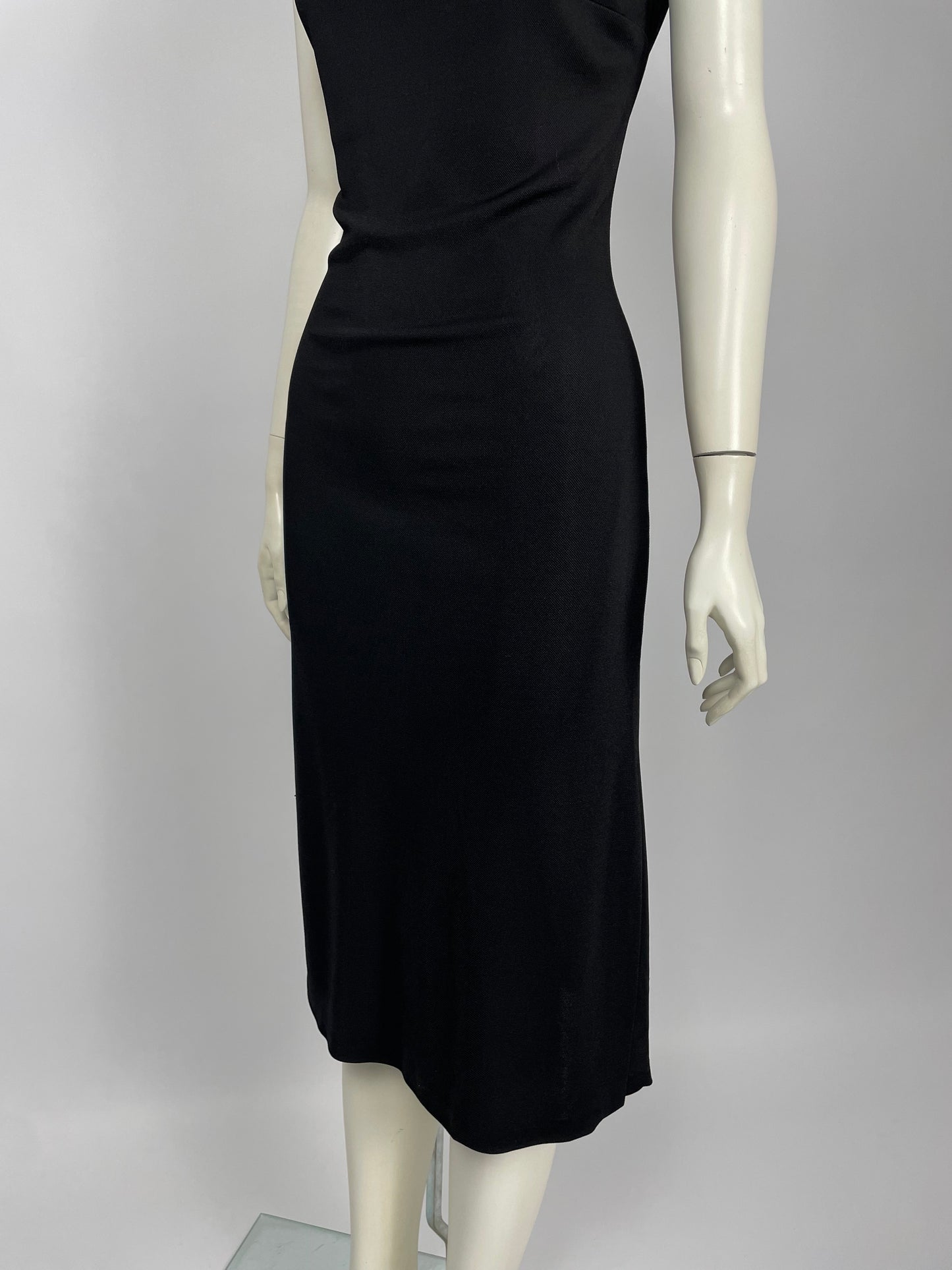 Gianni Versace early 2000’s knit maxi dress logo.