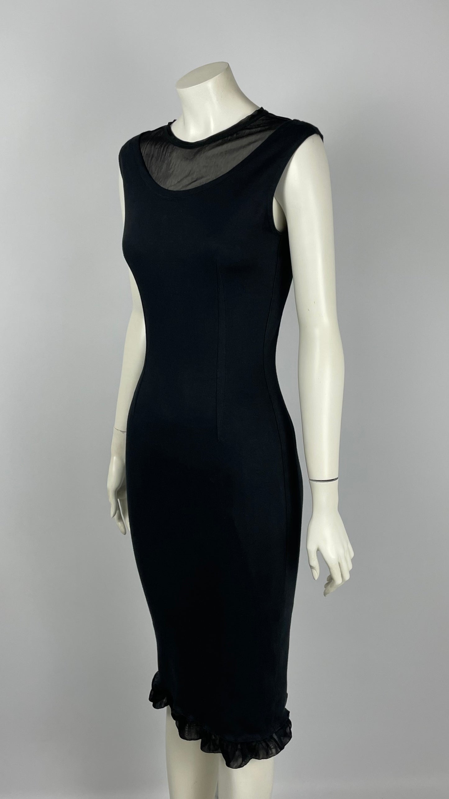 Dolce & Gabbana Early 1990’s  Sheath Double Layer Dress