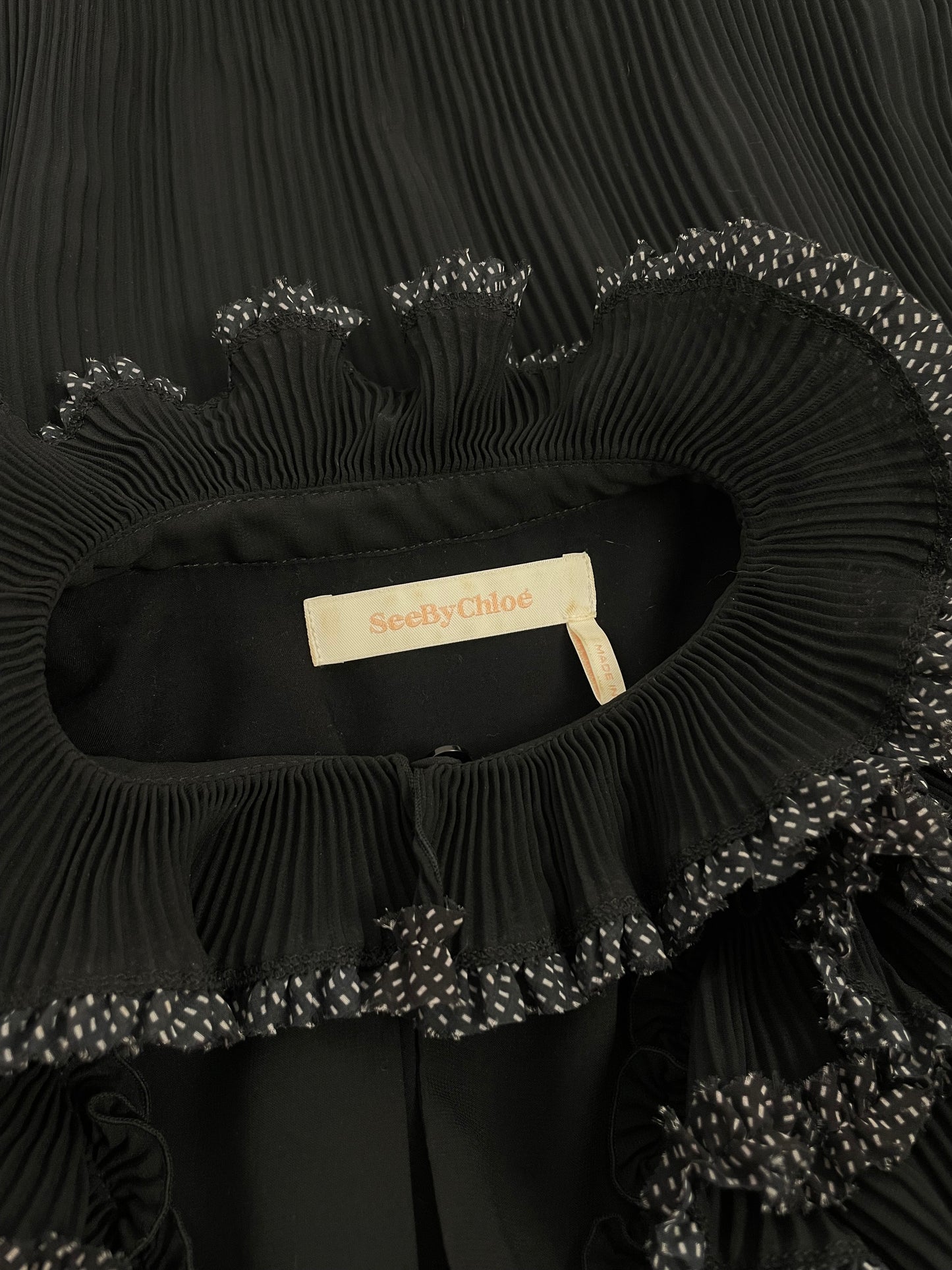 See by Chloe 2000’s Pleated mini dress.