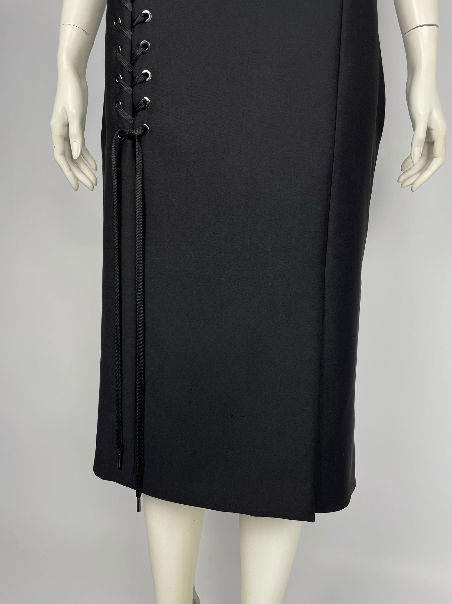 Dior by John Galliano bondage maxi skirt.