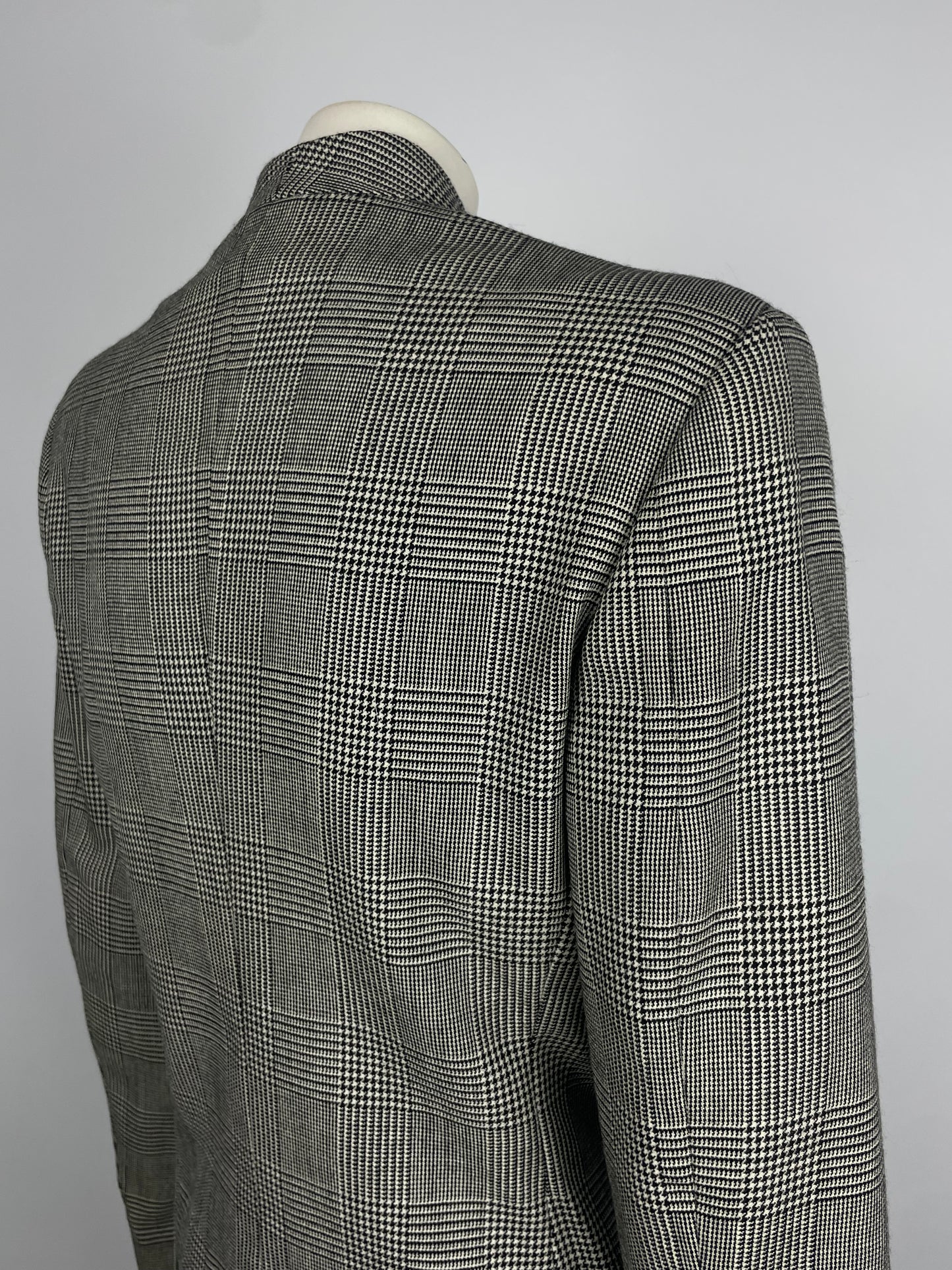 Gianni Versace F/W 1989 Houndstooth Cropped Blazer