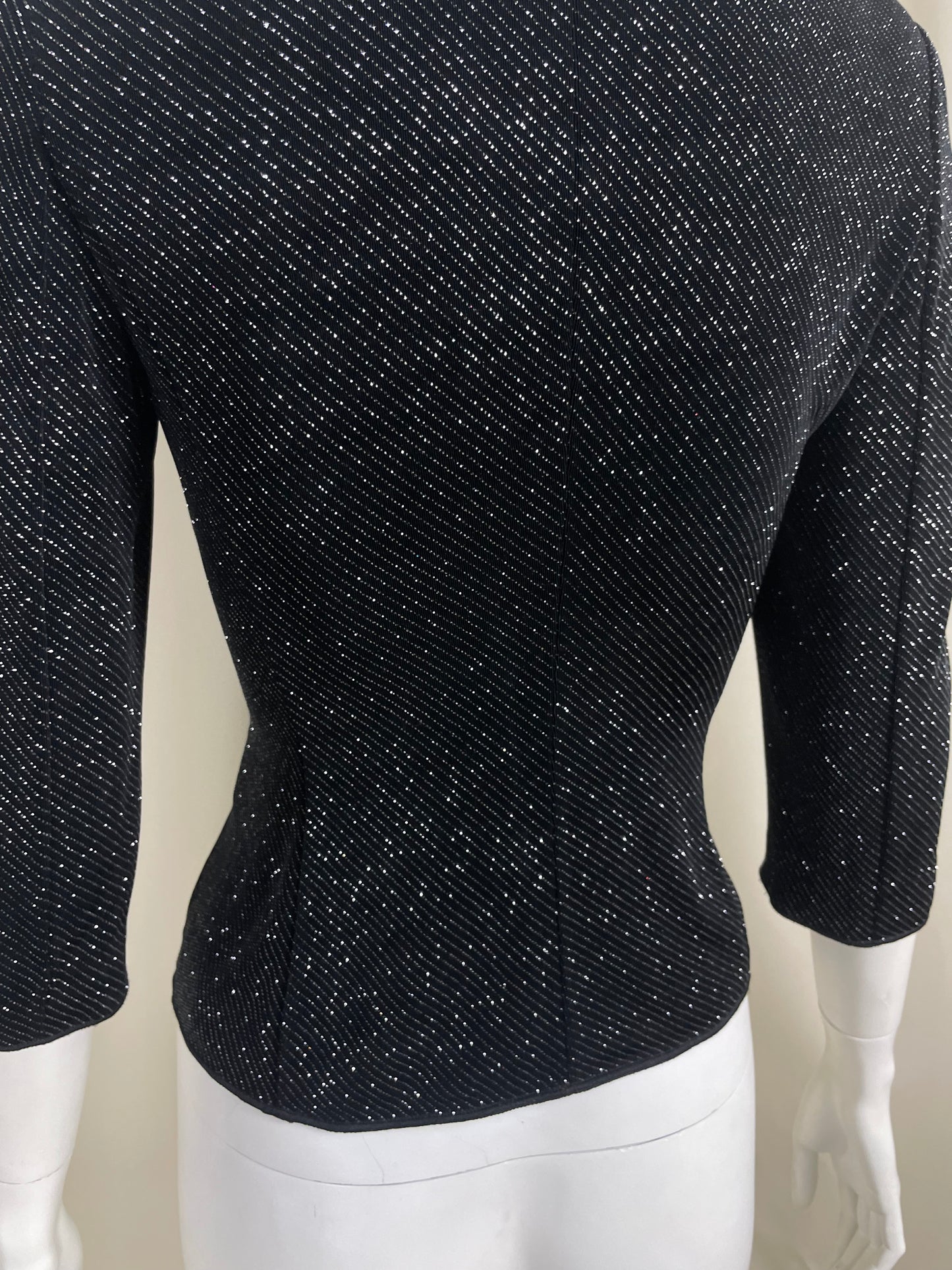 Armani Glittery Pinstripe Blouse (M)