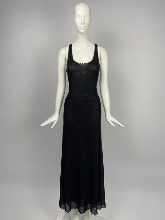 Jean Paul Gaultier maxi mesh dress