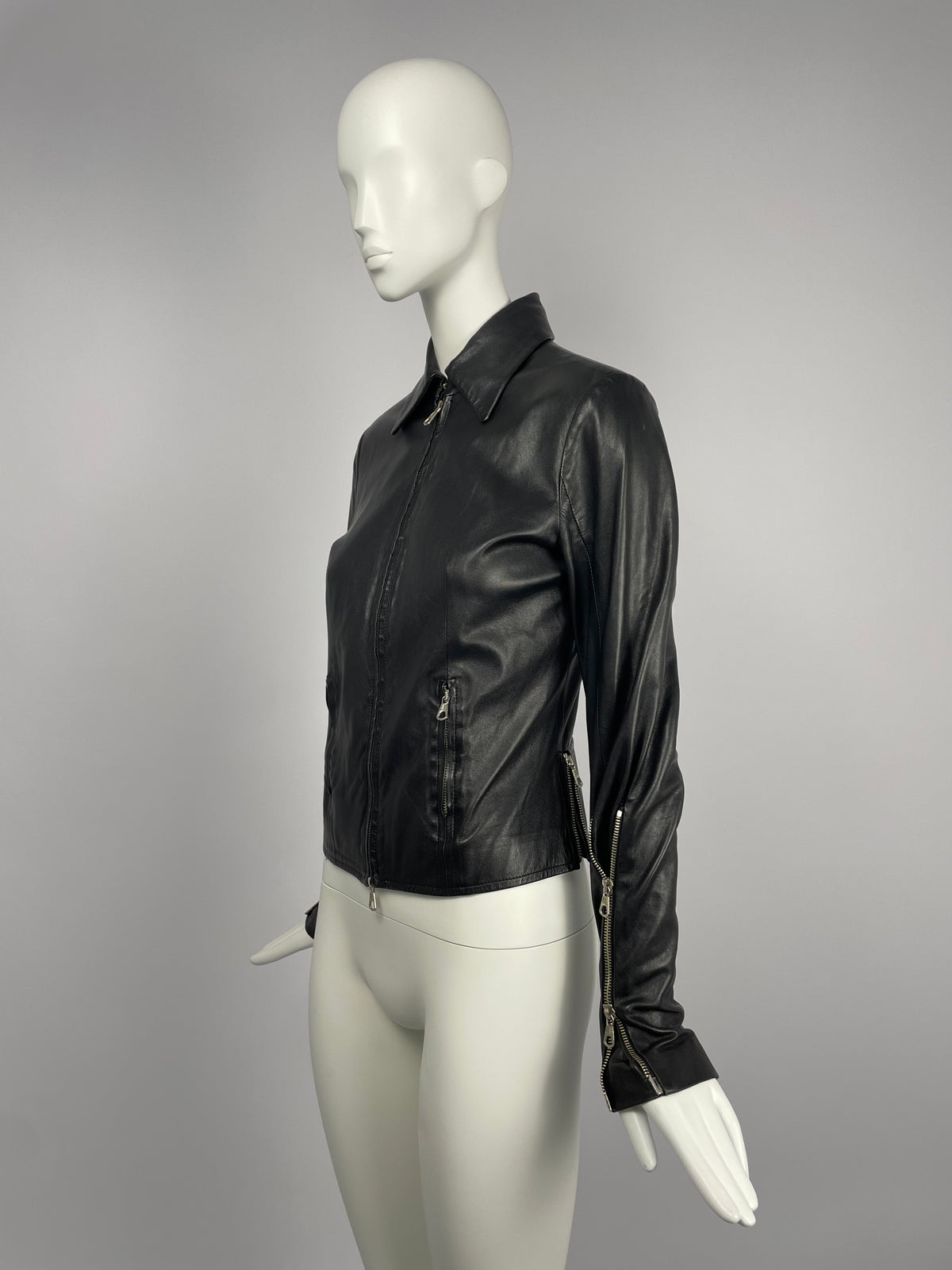 Plein sud 2000's Leather Moto Jacket