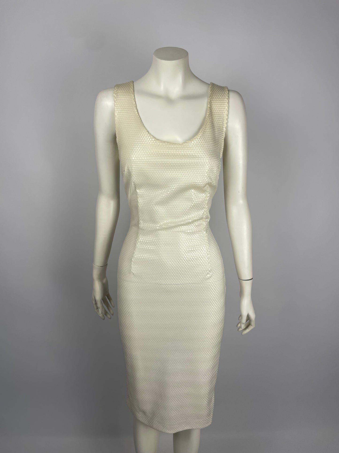 Dolce & Gabbana 1990’s Foil Effect Sheath Dress