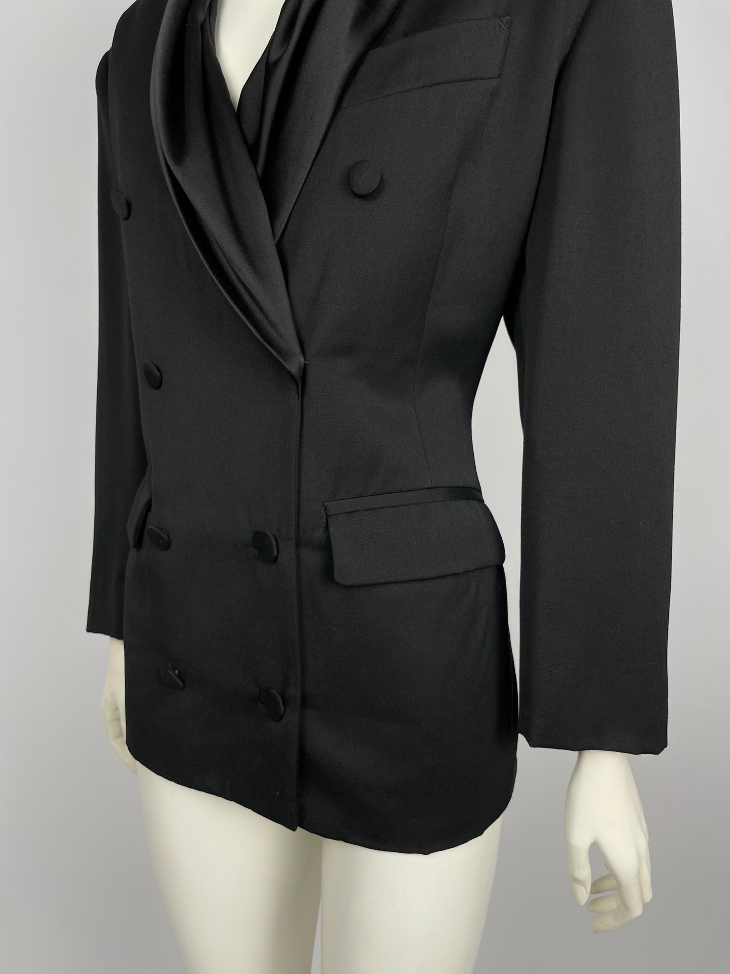 Jean Paul Gaultier 1990's silk scarf blazer