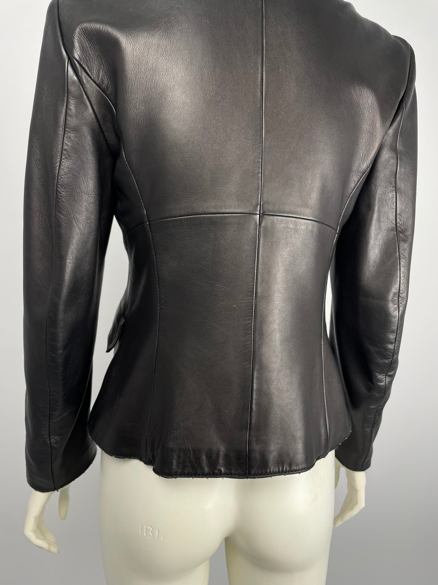 Roberto Cavalli F/W 2004 leather studded jacket. &nbsp;