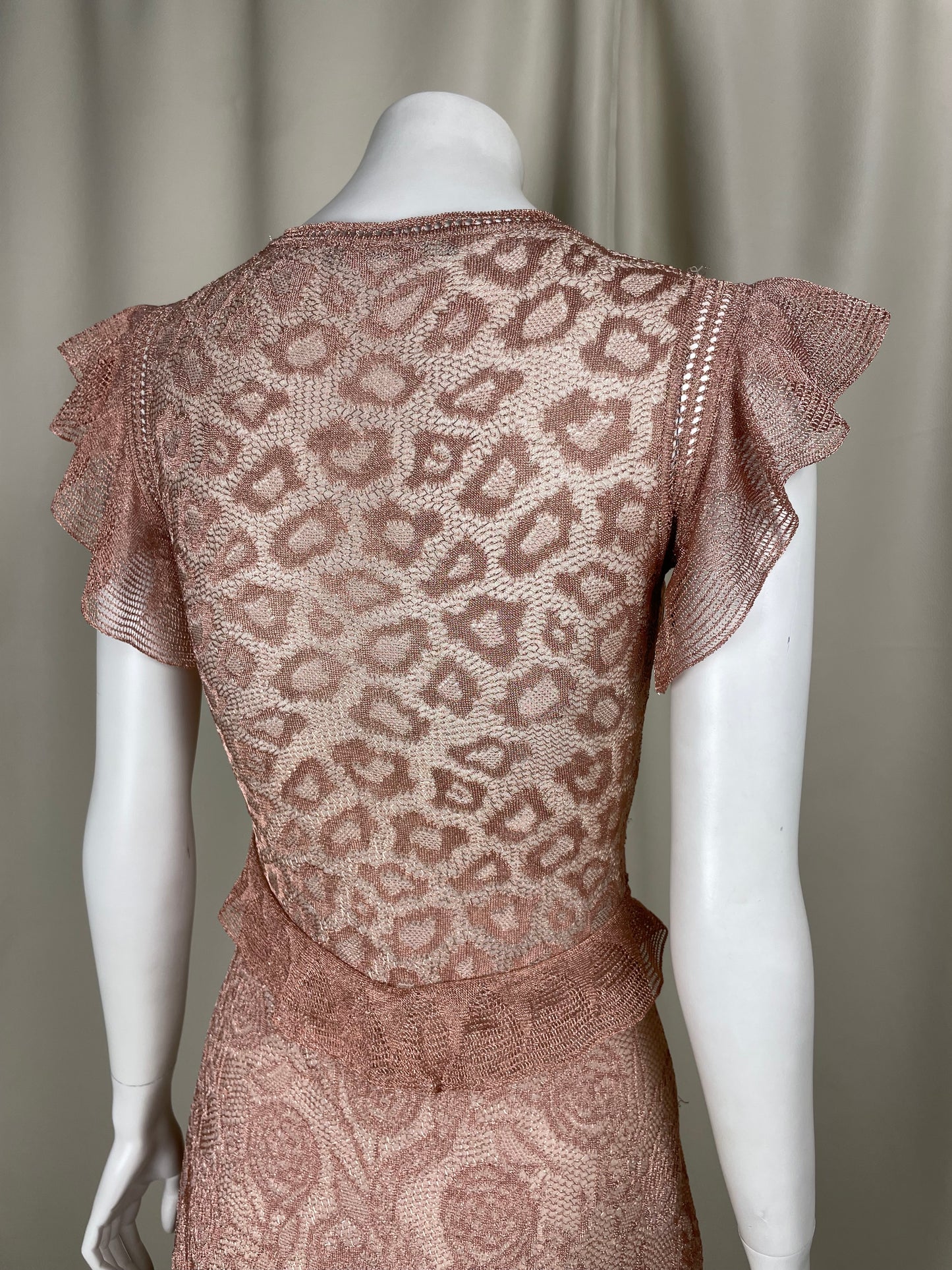 Roberto Cavalli 2000’s Pink Lace Dress (S)