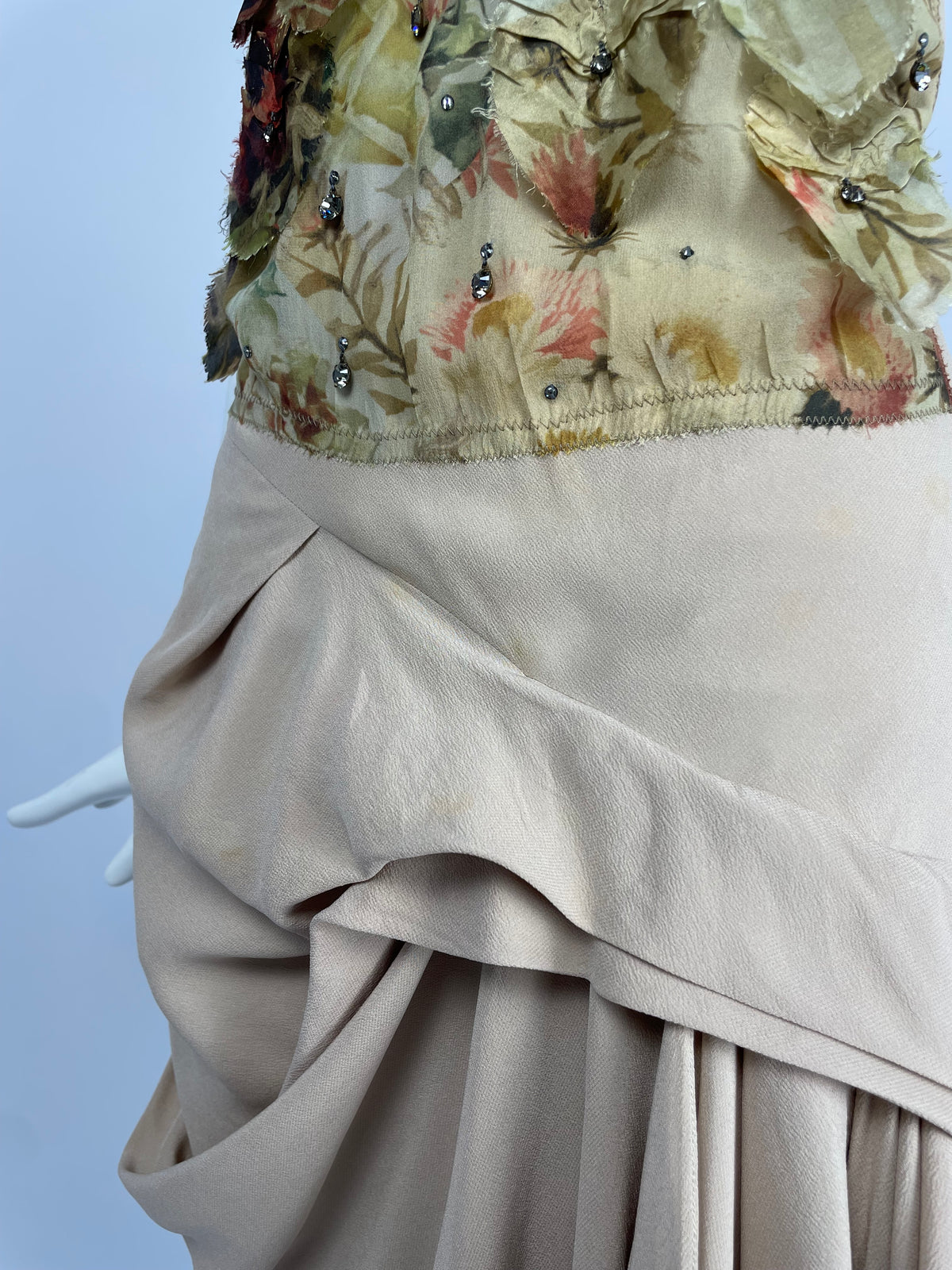 Dior by John Galliano S/S 2007 Pleated maxi dress