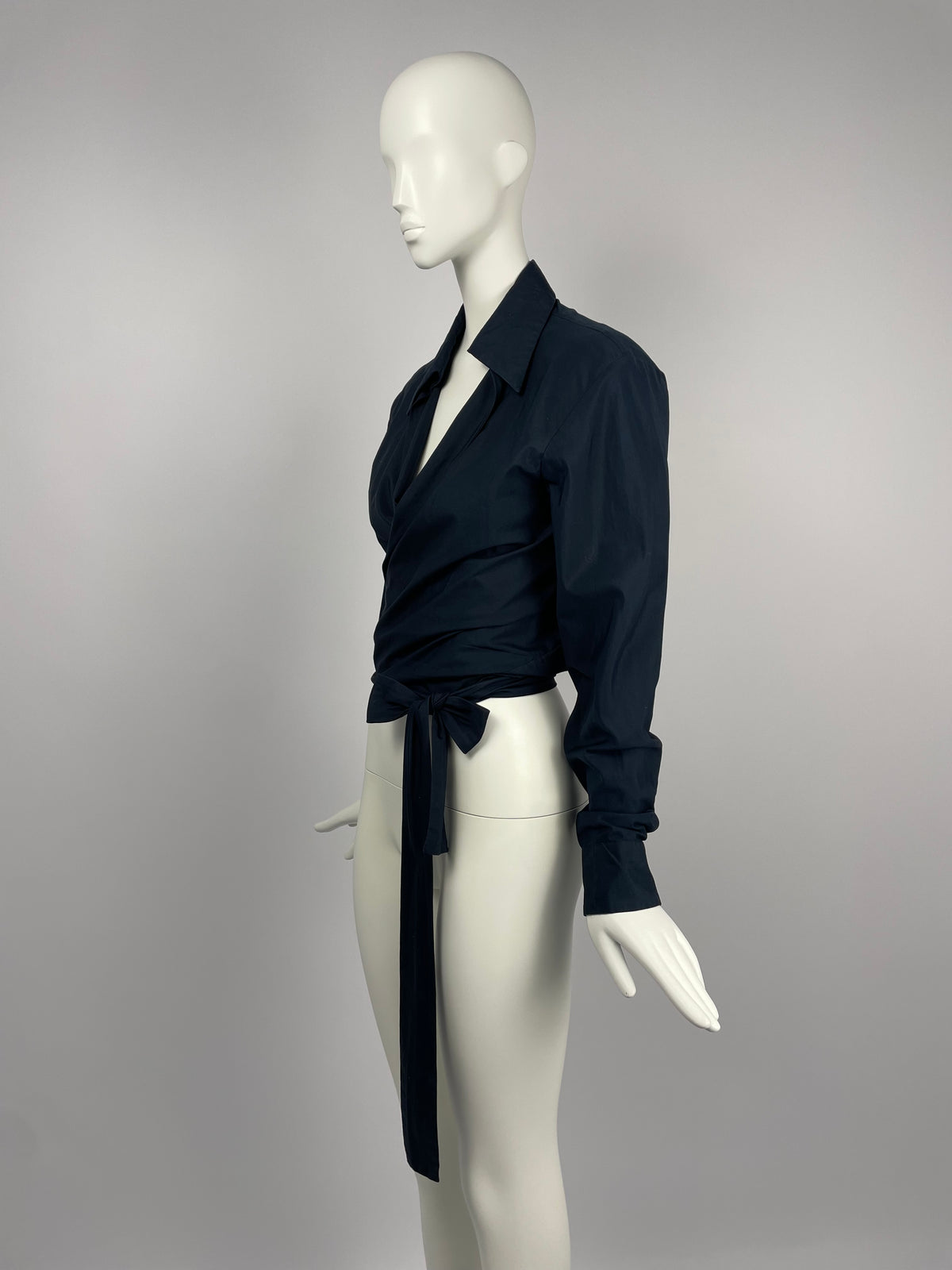 Gucci by Tom Ford S/S 2001 tie blouse