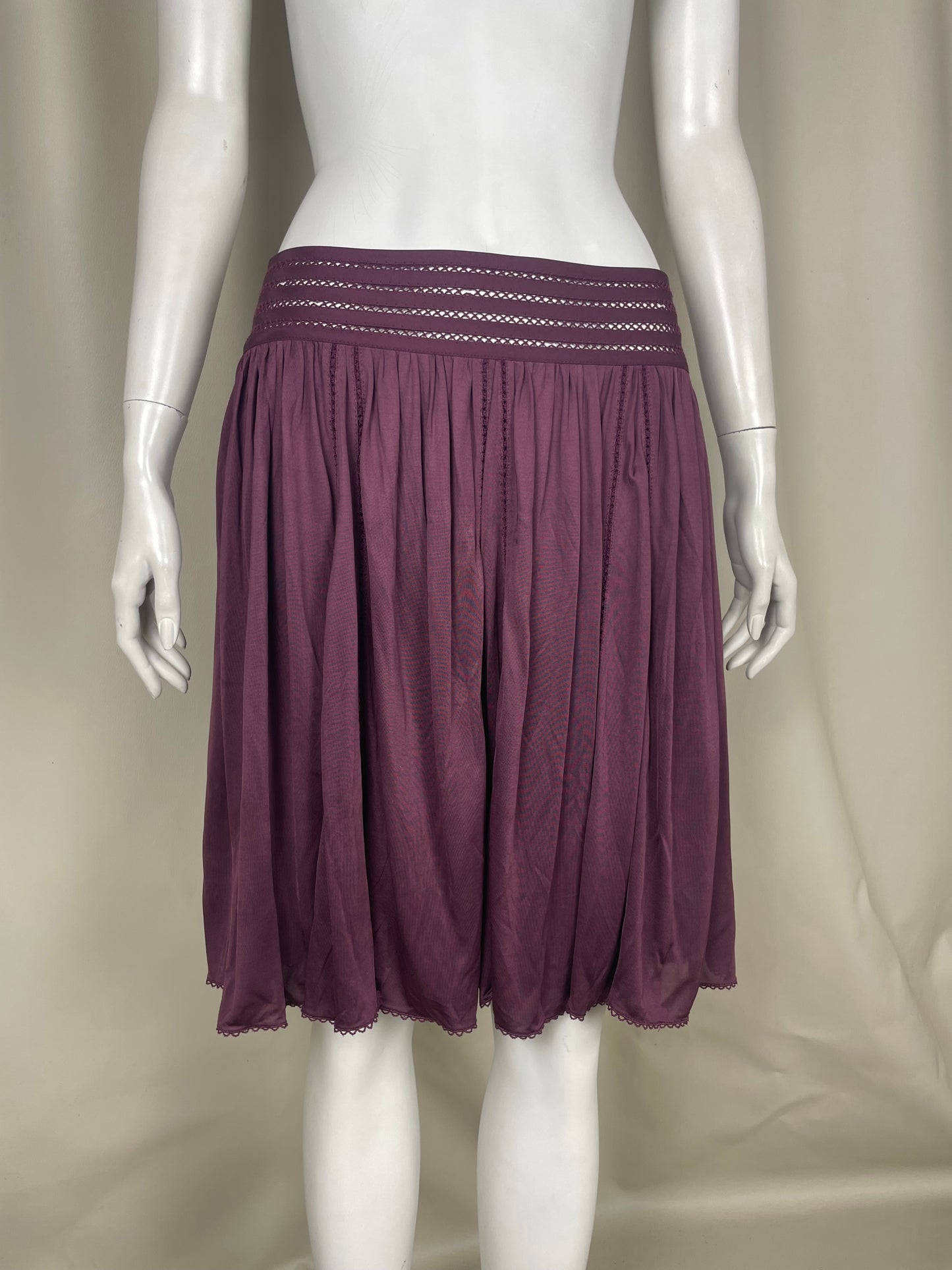 Louis Vuitton Silk Heavyweight Skirt (L)