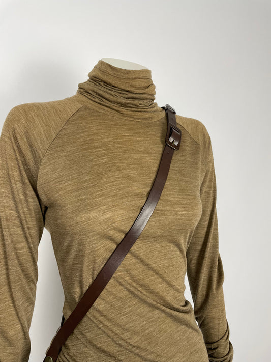 Jean Paul Gaultier 1990’s turtleneck bondage dress.