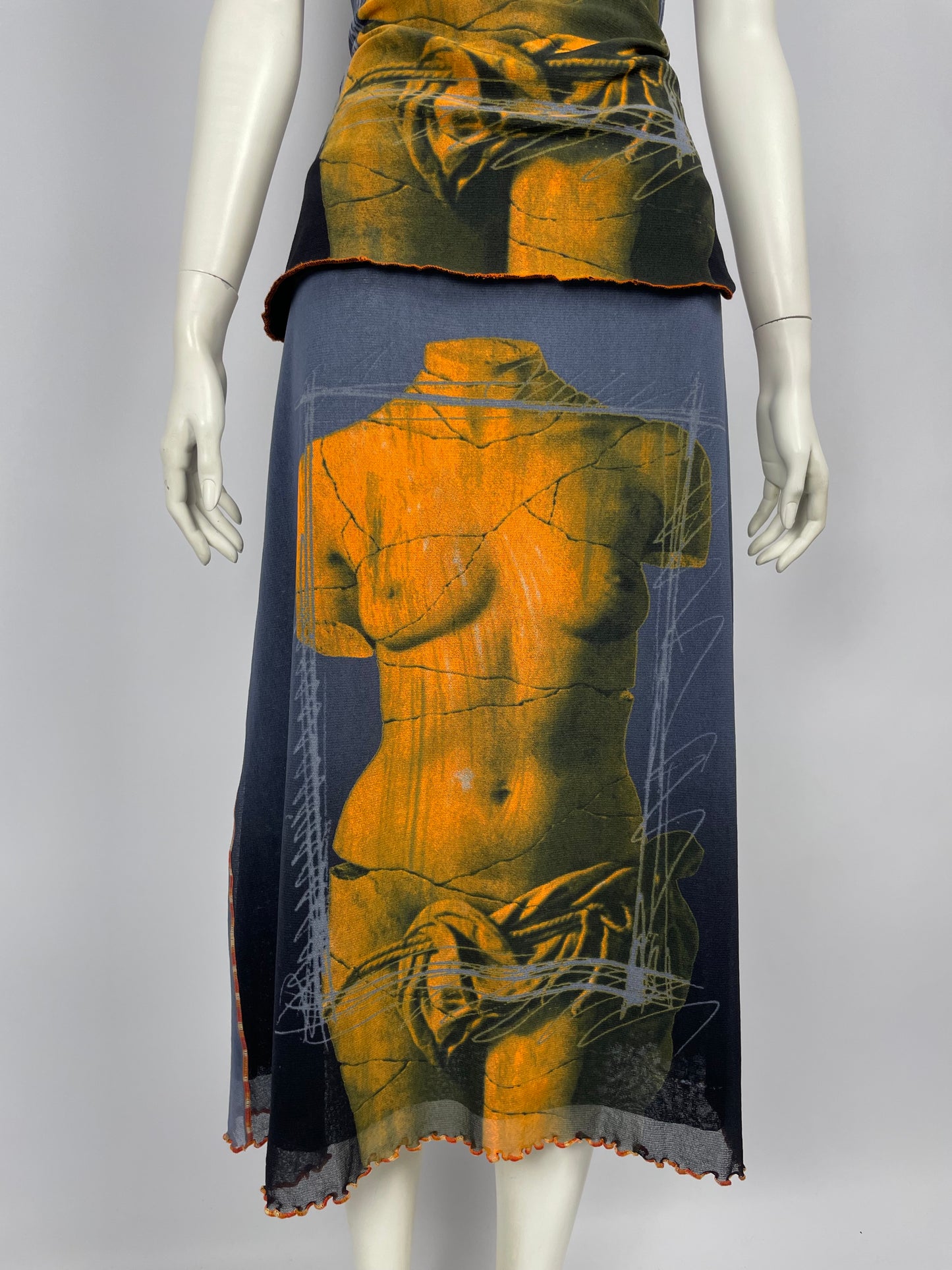 Jean Paul Gaultier S/S 1999 Venus Mesh Set
