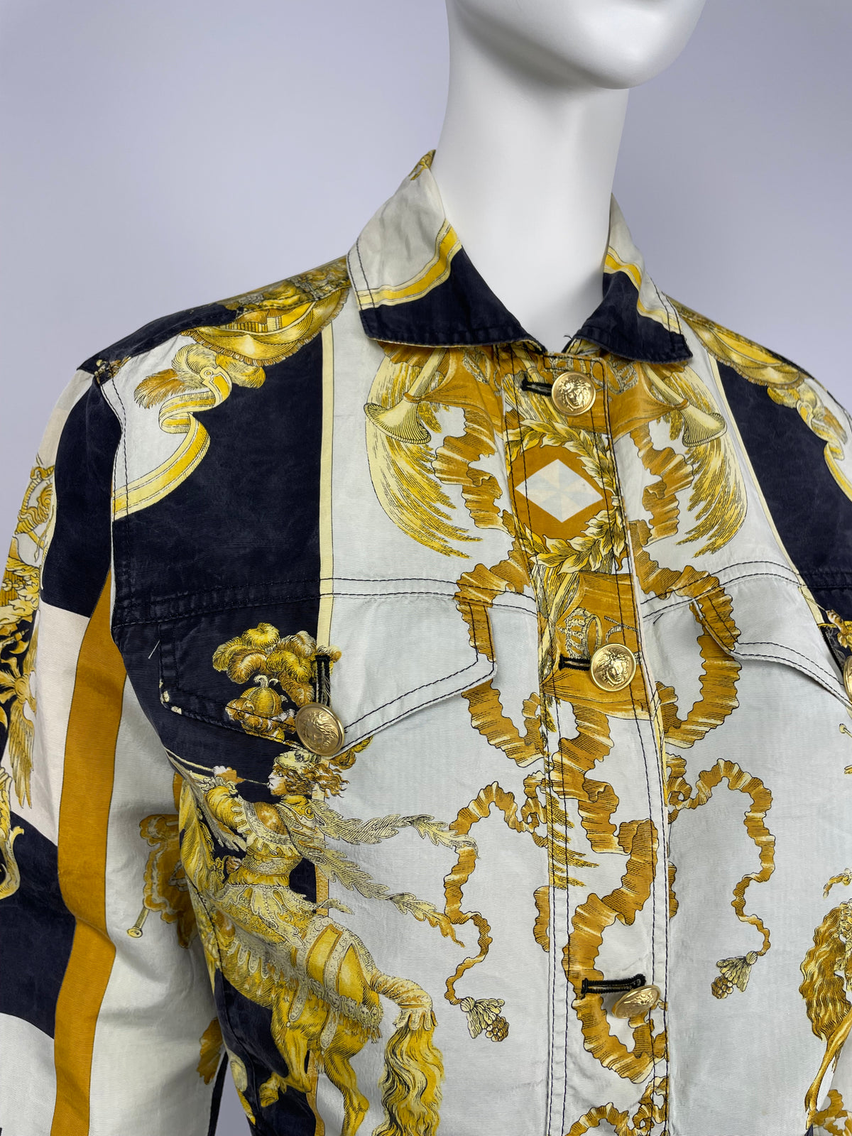 Gianni Versace S/S 1992 Barroque print jacket