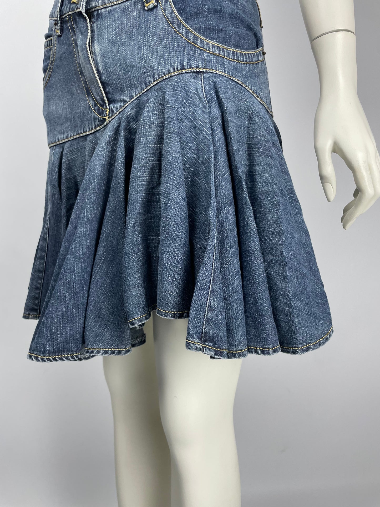 Plein Sud S/S 2003 Denim Mini Skirt