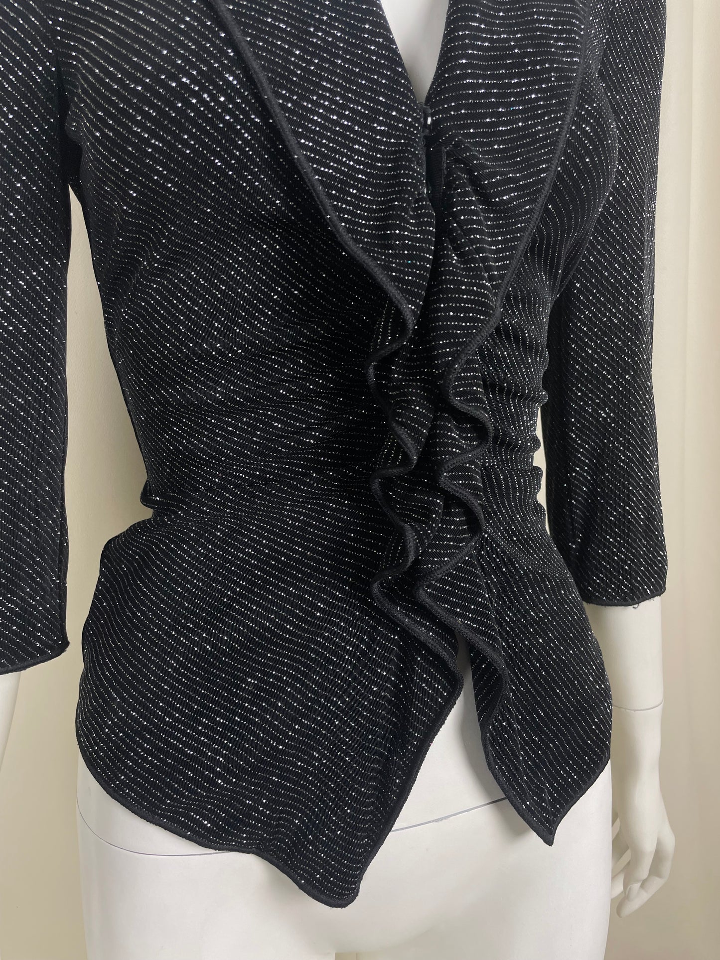 Armani Glittery Pinstripe Blouse (M)
