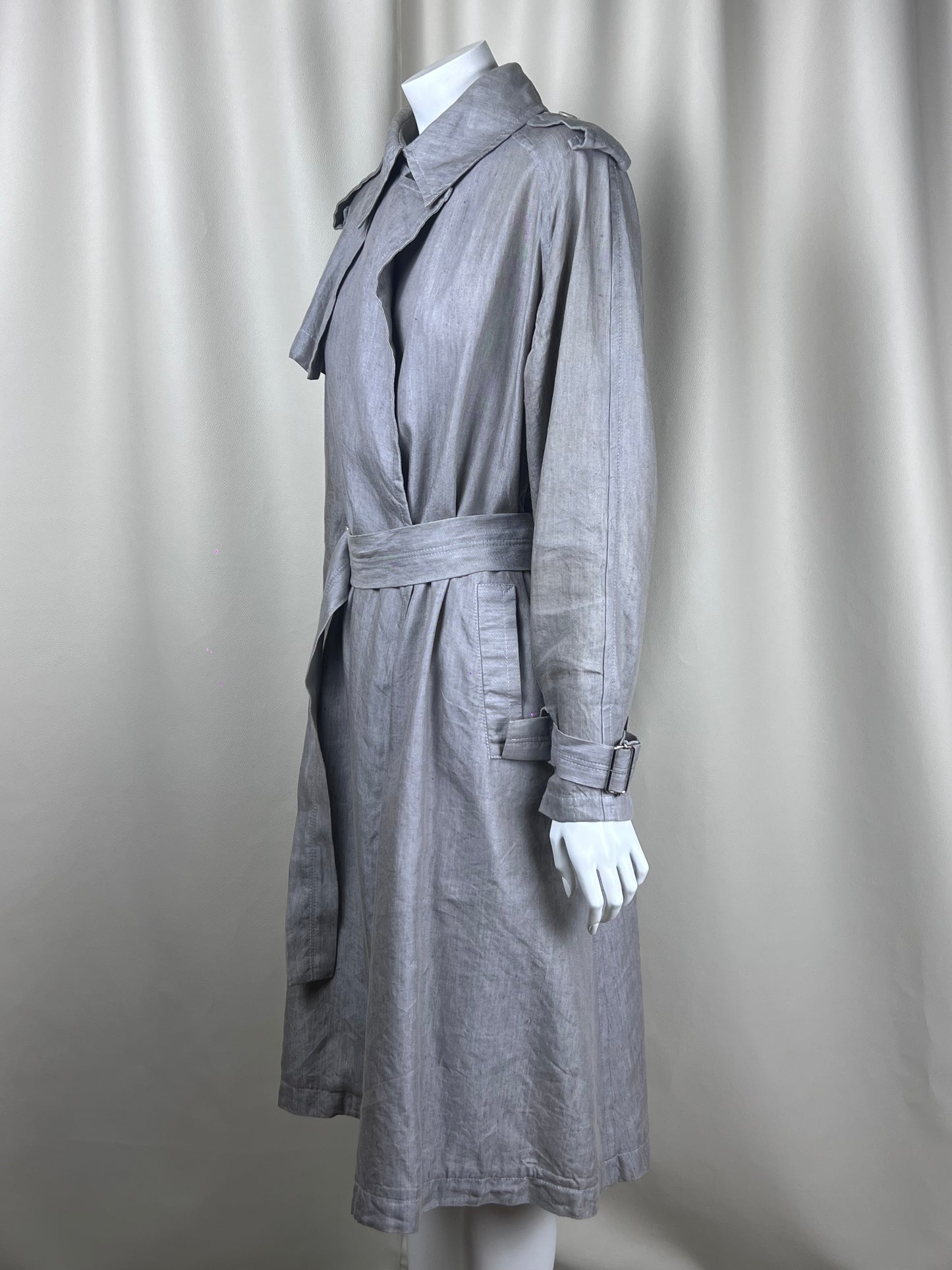 Yohji Yamamoto Y’s A/W 2013 linen trench coat (L)