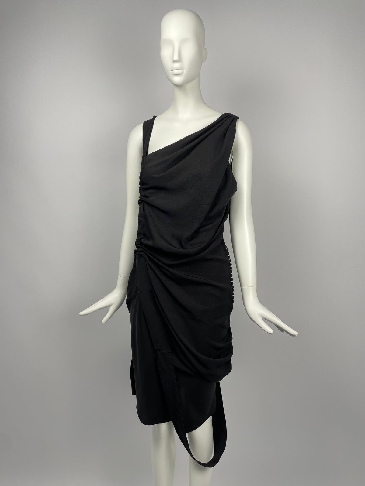 Dior by John Galliano F/W 2006 Asymmetrical Silk Dress