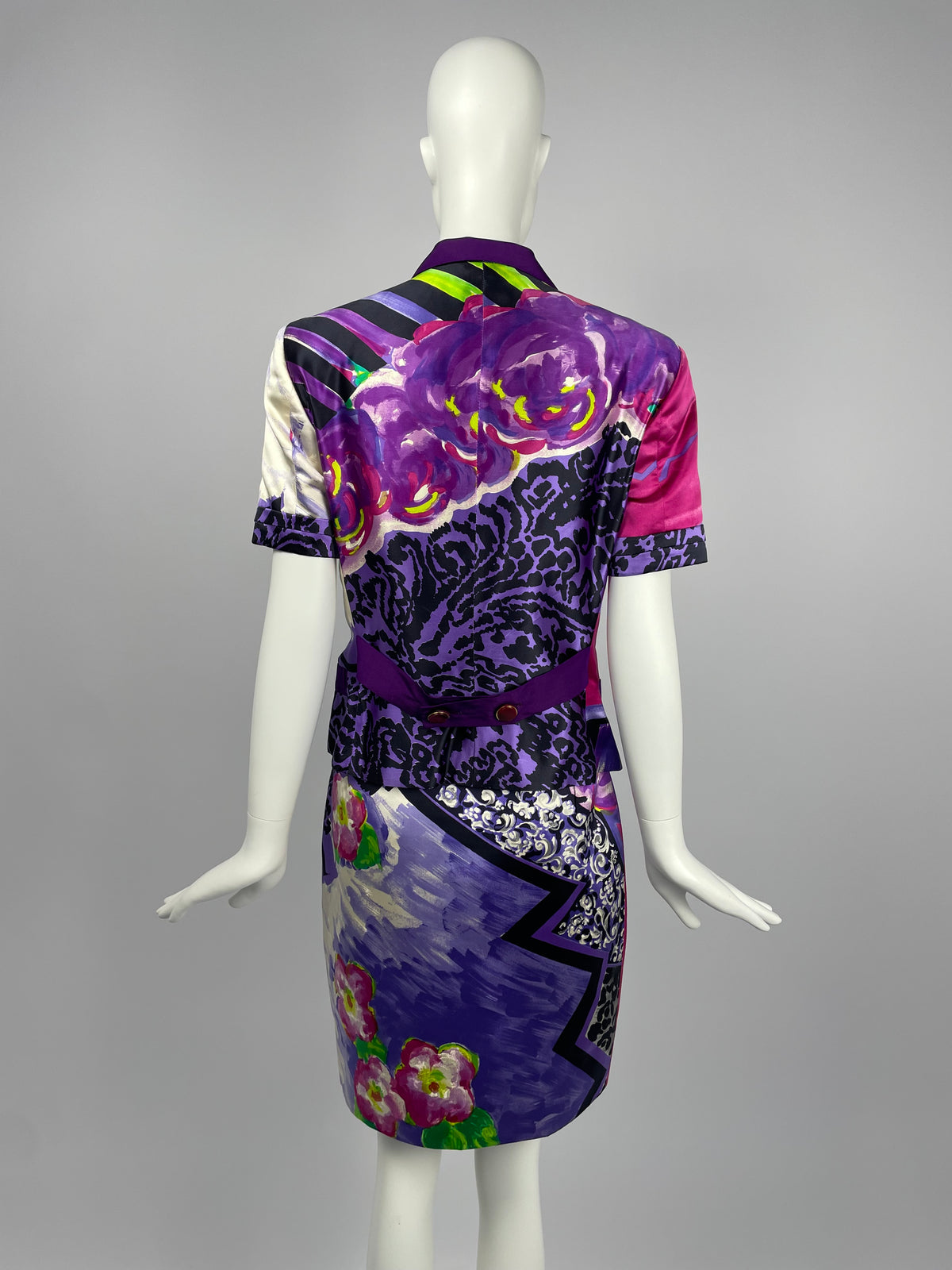 Gianni Versace S/S 1990 Printed suit