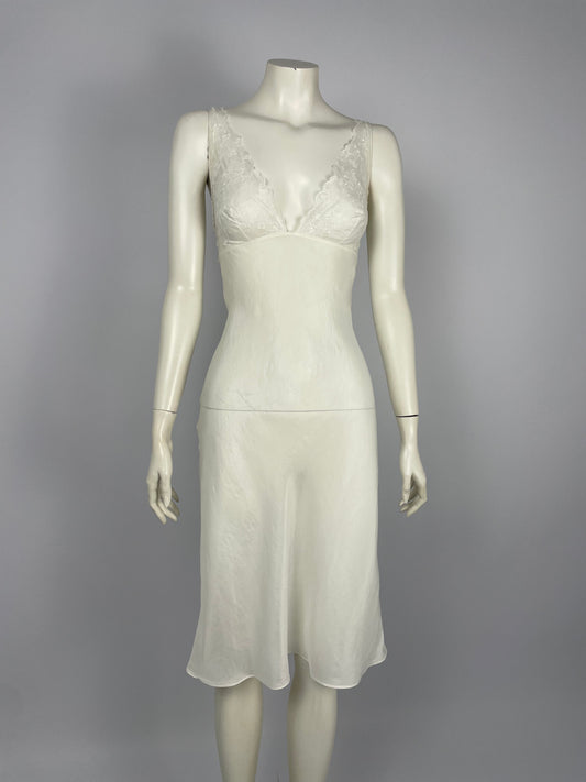 Dior by John Galliano bias cut lace dress