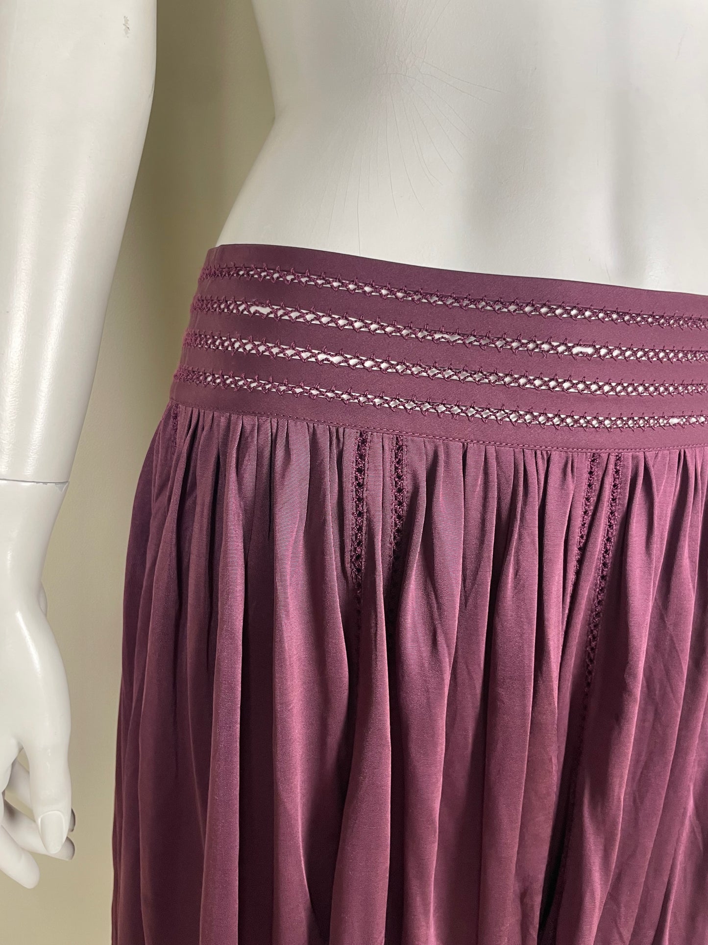 Louis Vuitton Silk Heavyweight Skirt (L)