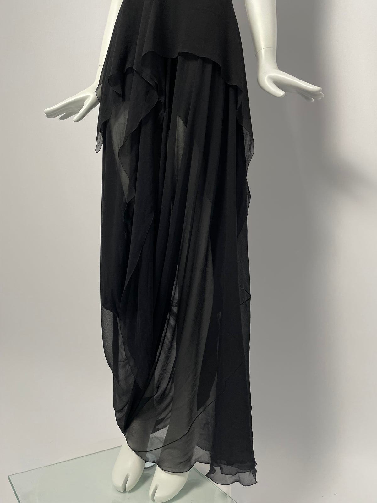 Calvin Klein 1990's silk maxi dress
