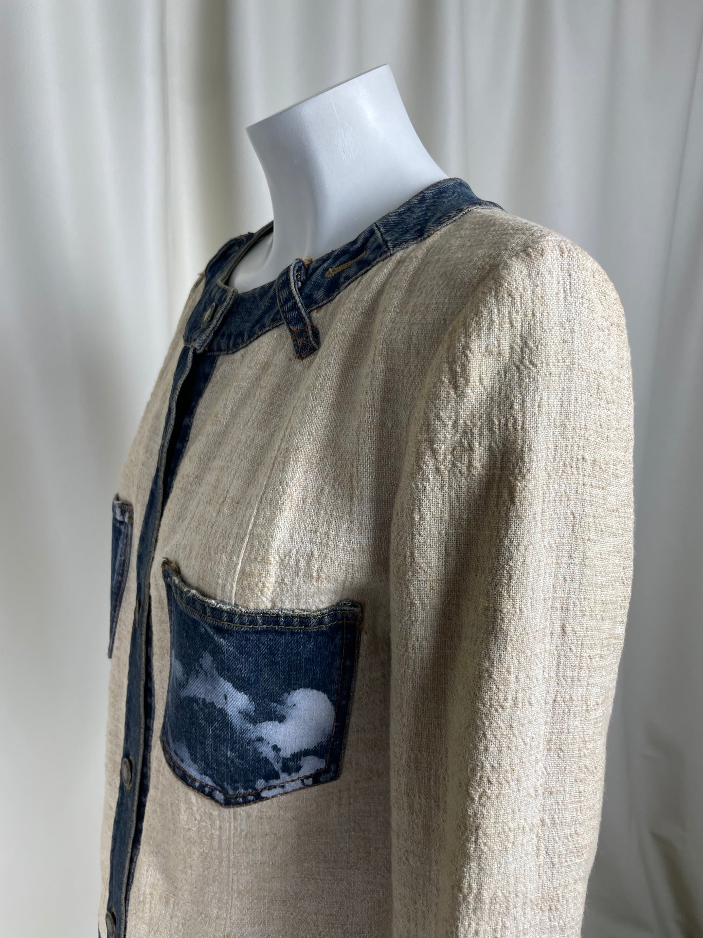 Dolce Gabbana Linen & Denim Jacket (M)